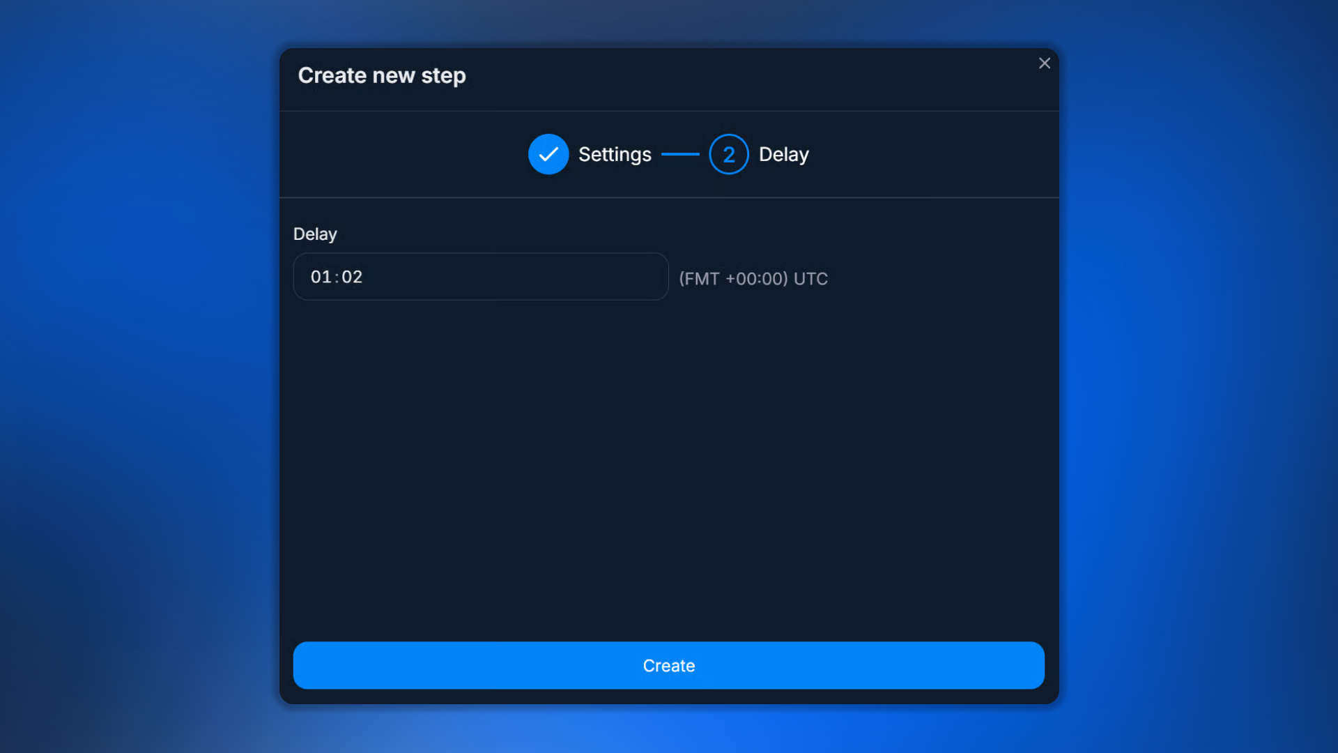 Delay step