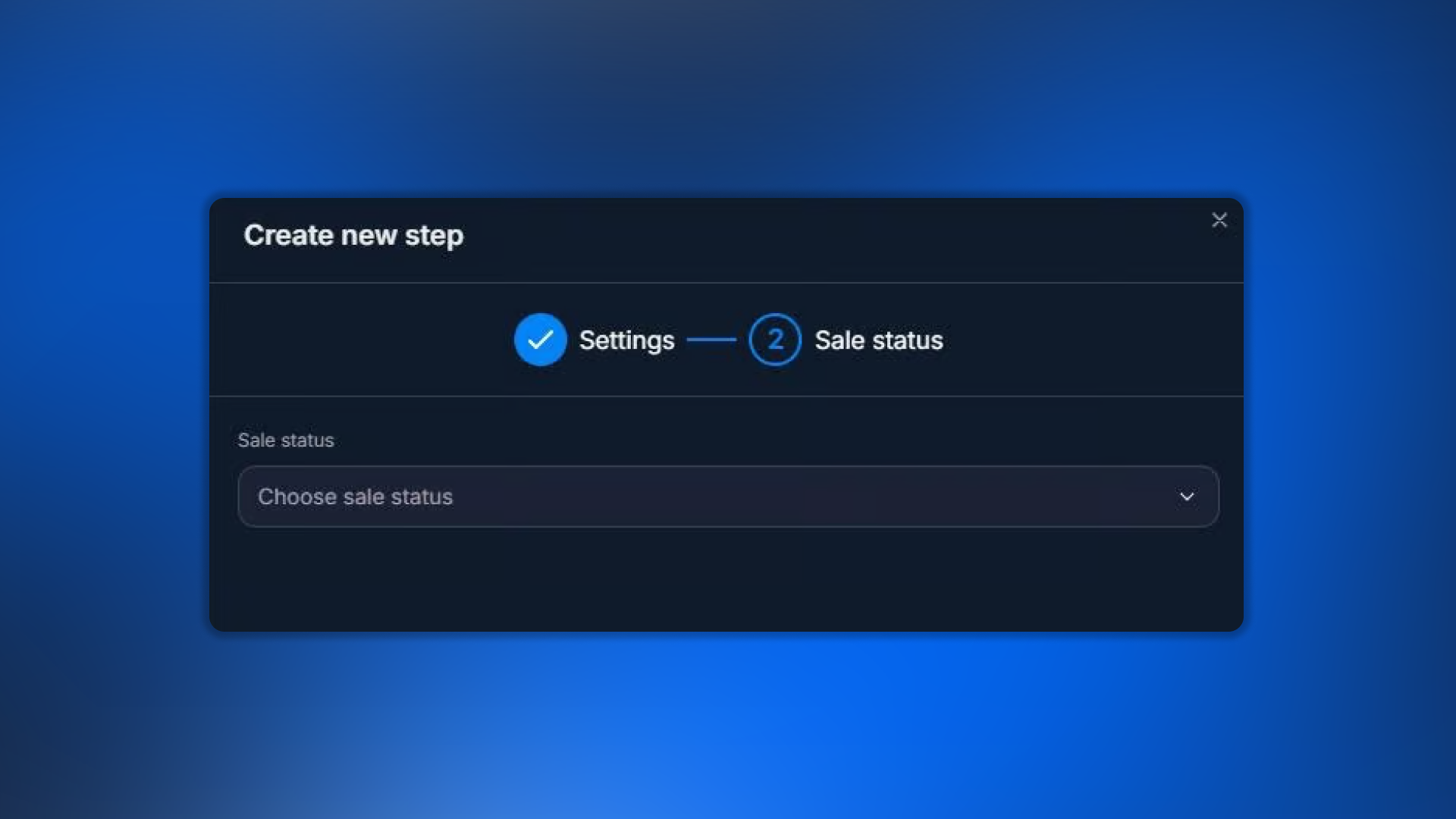 Status selection