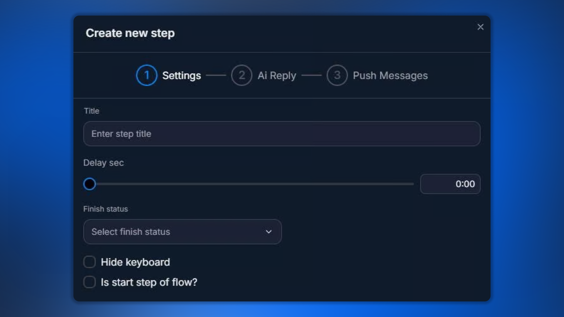 Settings AI Reply