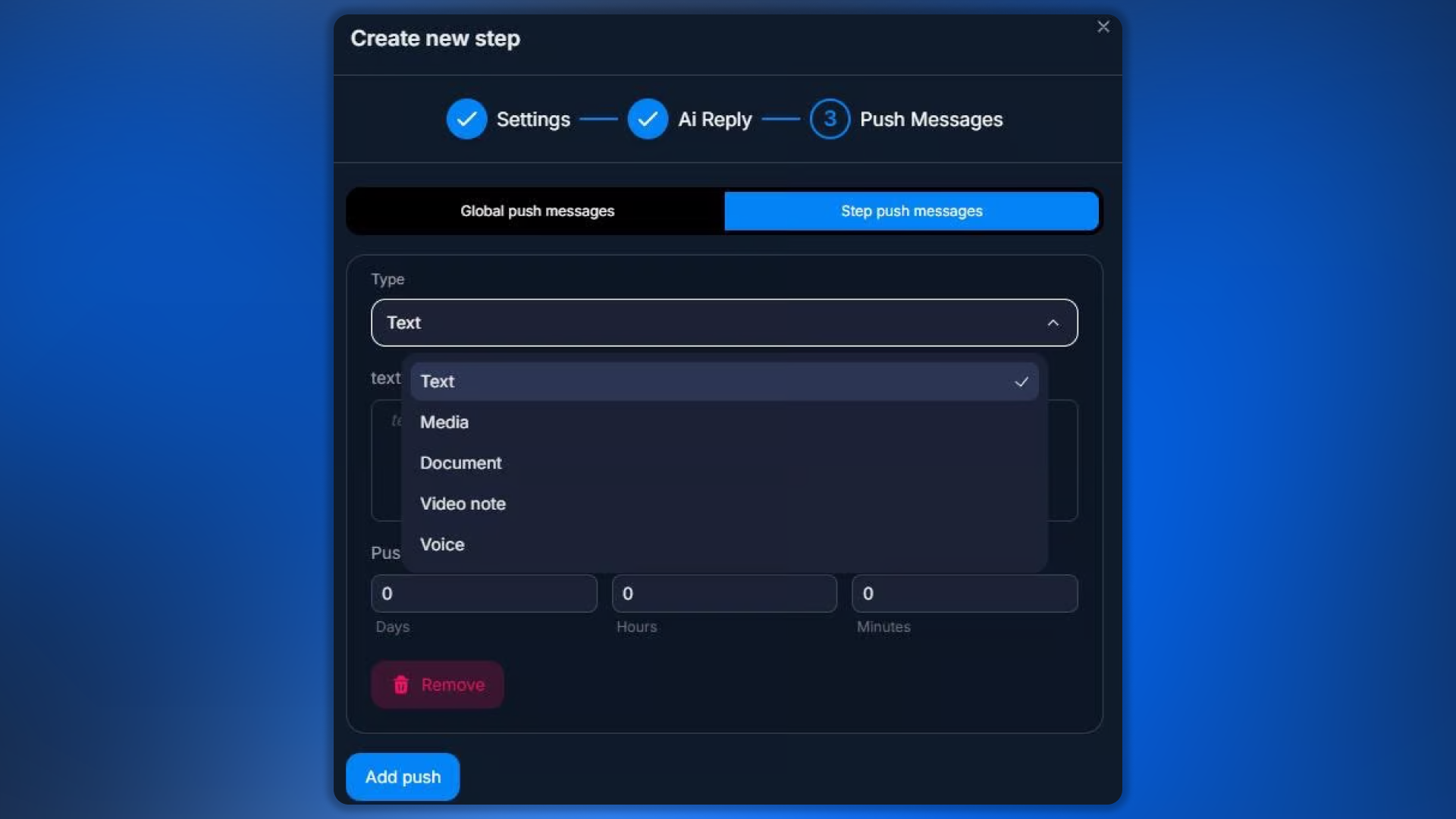 Push Messages