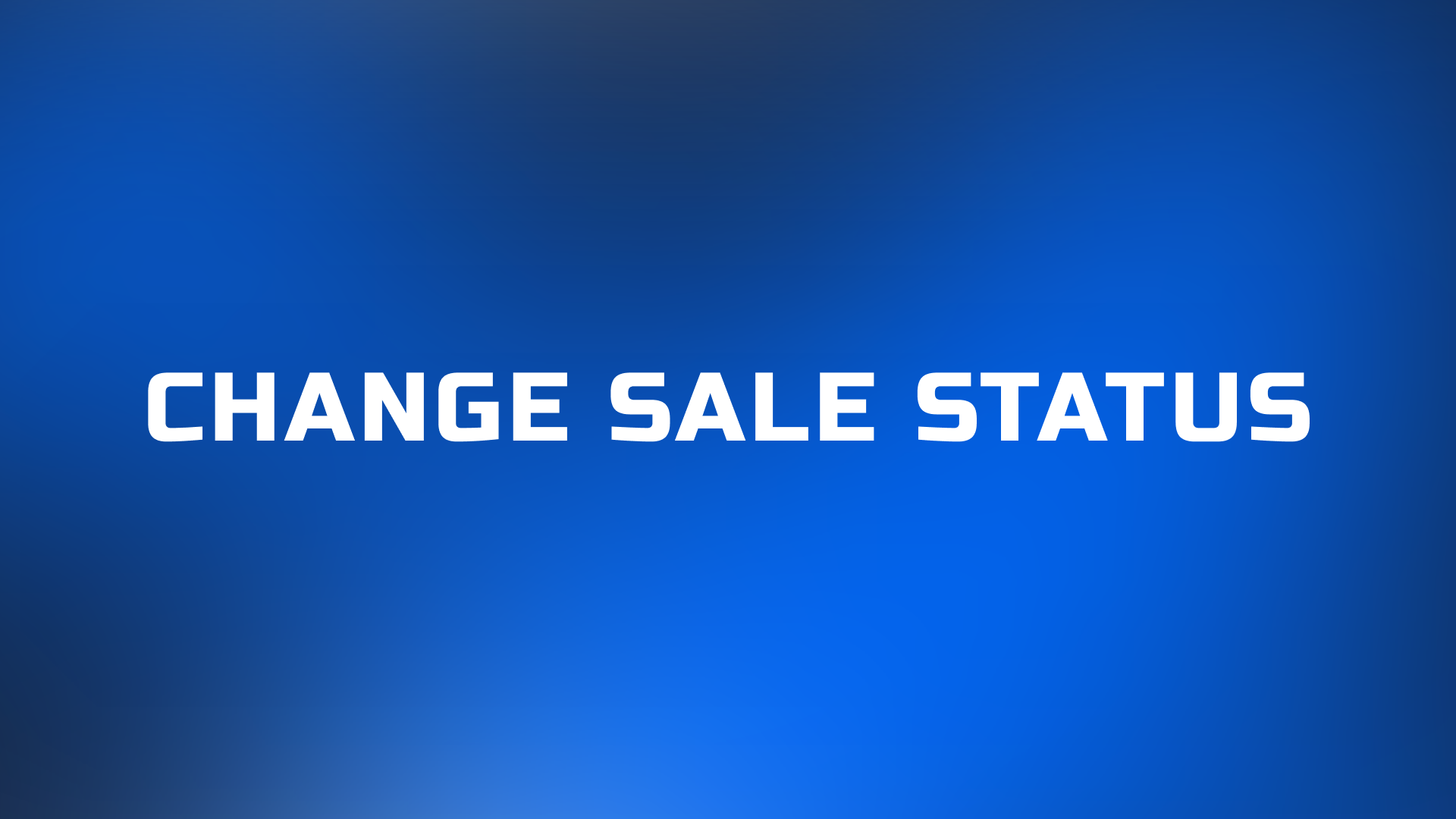 Change sale status step