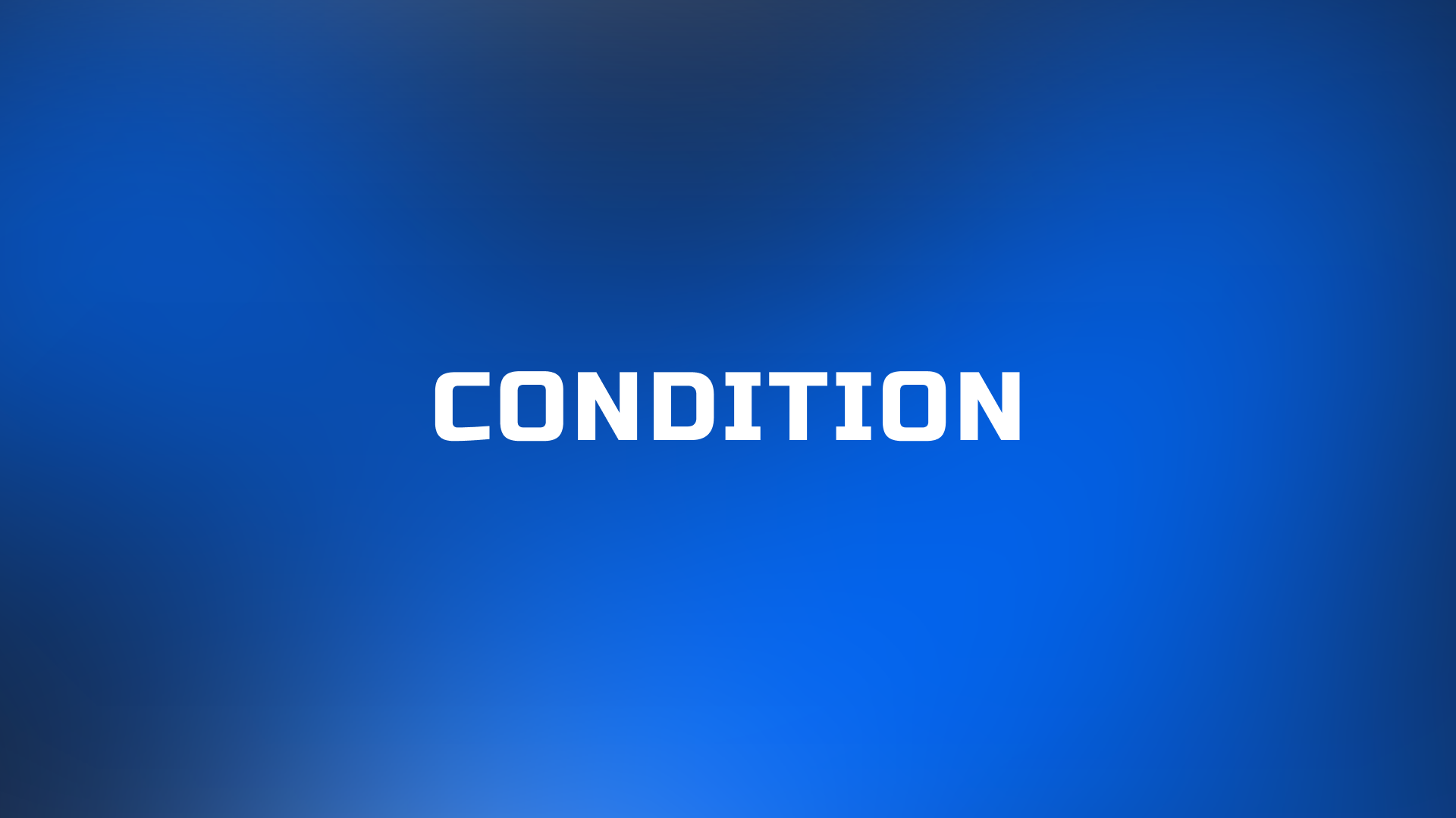 Condition in the tree