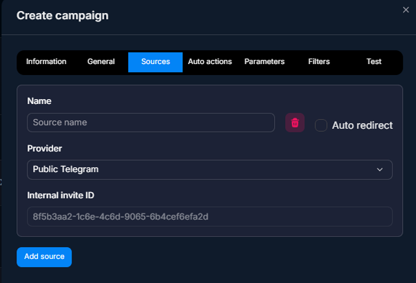 Public Telegram format