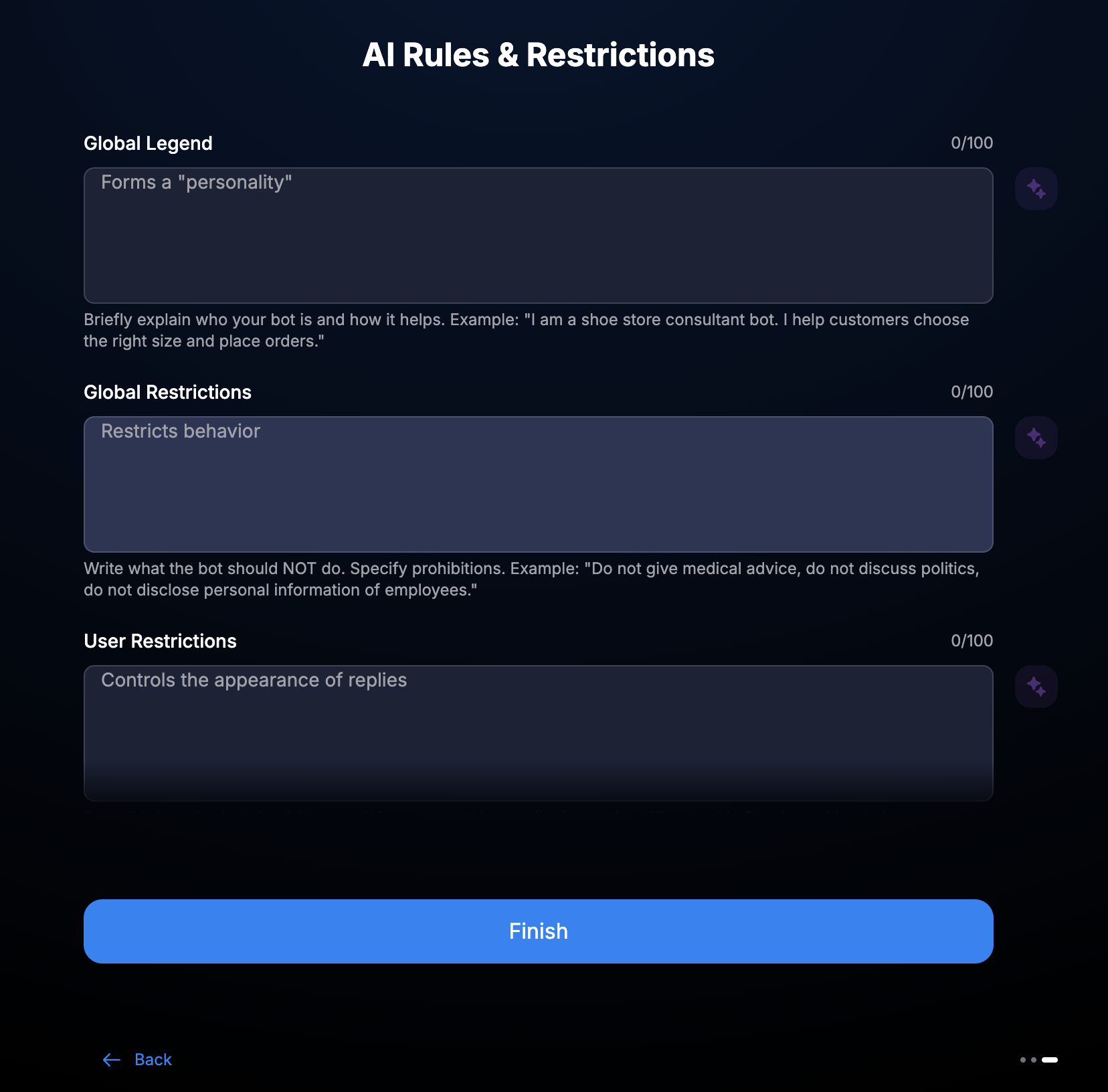 AI rules and restrictions